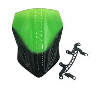 Parabrezza Universale Moto Per Z900 Z 900 2017 Moto Parabrezza Fumo Schermo Nero W/Staffa Accessori Ridurre Il Rumore Del Vento(Green)