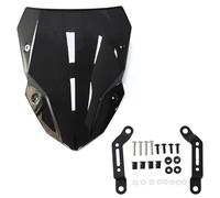 Parabrezza Visiera Schermo Per Kawasaki Per Z500 Per ABS 2024-2025 Parabrezza Parabrezza Moto Deflettori Vento Schermo Anteriore Cupolino Moto Street(Black)