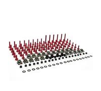 Parabrezza Viti Carenatura Per Kawasaki Per VERSYS 1000 Z1000 2007 Per Vulcan 1500 Z750 S 650 Viti Carrozzeria Bulloni Carenatura Moto Dadi(Red)