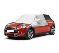 Parabrezza Wrap Cover Sostituzione per Mini Cooper, Copertura Avvolgente per Parabrezza Anteriore, Telone di Protezione Parabrezza Contro Neve Gelo, Pellicola di Alluminio Argentata