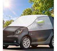 Parabrezza Wrap Cover Sostituzione per Smart Fortwo, Copertura Avvolgente per Parabrezza Anteriore, Telone di Protezione Parabrezza Contro Neve Gelo, Pellicola di Alluminio Argentata