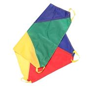 Paracadute da Gioco per Maniglie, Arcobaleno Outdoor | Tessuto Colorato, Gioco Attivo di Gruppo, per Educazione Fisica, Feste e Attività Cooperative All'aperto