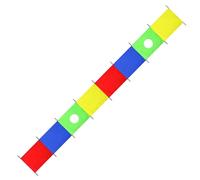 Paracadute da gioco, rettangolare, tappetino da gioco cooperativo, attrezzatura da allenamento per ginnastica, giocattolo per esterni, giochi, cortile, campo sportivo, educazione fisica