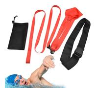 Paracadute Di Resistenza Per Nuoto - Cintura Da Allenamento Elastica Per Nuoto E Paracadute Di Resistenza, Attrezzatura Da Allenamento Per Per Il Miglioramento Della Postura E Della