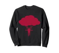 Paracadute Nube Skydive Freefall Estetica Felpa