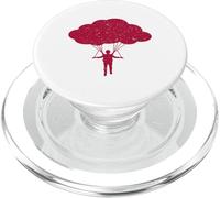 Paracadute Nube Skydive Freefall Estetica PopSockets PopGrip per MagSafe