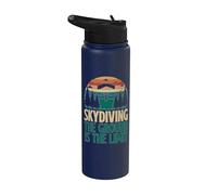 Paracadutismo a terra è il limite Skydiver Stainless Steel Insulated Water Bottle