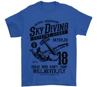 Paracadutismo Extreme SPORTS Caduta Libera Uomo T-Shirt 100% Cotone