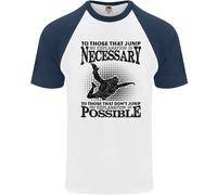 Paracadutismo No Explanation Caduta Libera Divertente DA UOMO S/S Baseball