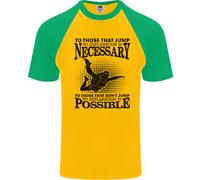 Paracadutismo No Explanation Caduta Libera Divertente DA UOMO S/S Baseball