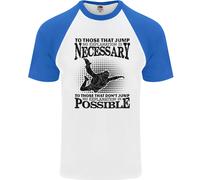 Paracadutismo No Explanation Caduta Libera Divertente DA UOMO S/S Baseball