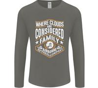 Paracadutismo Nuvole Sono Famiglia Paracadutismo Uomo Maniche