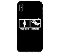 Paracadutismo Tua Sorella Mia Sorella Fratello Divertente Custodia per iPhone XS Max