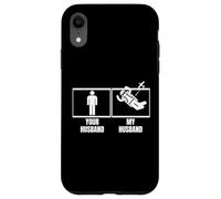 Paracadutismo Tuo Marito Mio Marito Moglie Divertente Skydiver Custodia per iPhone XR
