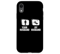 Paracadutismo Tuo Marito Mio Marito Moglie Divertente Skydiver Custodia per iPhone XR