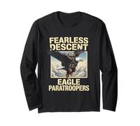 Paracadutista Eagle Heritage Military Veteran Patriot Pride Maglia a Manica