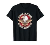 Paracadutista Eagle Heritage Military Veteran Patriot Pride Maglietta