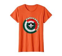 Paracadutisti Folgore Design 4 Maglietta, Donna, Arancio, XS