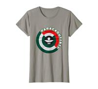 Paracadutisti Folgore Design 4 Maglietta, Donna, Ardesia, XL