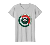 Paracadutisti Folgore Design 4 Maglietta, Donna, Argento, 3XL
