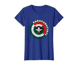 Paracadutisti Folgore Design 4 Maglietta, Donna, Blu Reale, XS