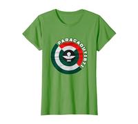 Paracadutisti Folgore Design 4 Maglietta, Donna, Erba, XL