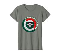 Paracadutisti Folgore Design 4 Maglietta, Donna, Verde Militare mélange, XXL