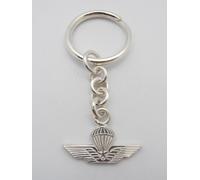 Paracadutisti : Portachiavi in Argento 925 con il simbolo dei Parà - Brevetto