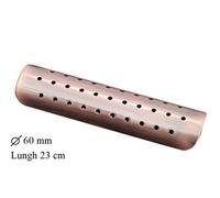 Paracalore forato universale rame marmitte moto custom diametro 6 cm lungh 23 cm
