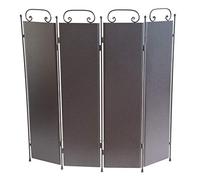 PARASCINTILLE PARACALORE a 4 ante in ferro battuto cm. 110x106 in ferro nero