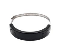 Paracalore Scarico Moto Adatto per Moto Fuoristrada di Tempo Anello Anti-Goccia Generale di Scarico Anello di Protezione dello Scarico Anello Anti-Usura Copri-marmitta per Moto(Black)
