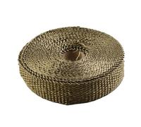 Paracalore Scarico Moto Nastro Isolante Termico in Fibra di Vetro per collettori di Scarico per Moto, 5 m x 2,5 cm x 1,5 mm Copri-marmitta per Moto