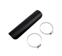 Paracalore Scarico Moto Protezione per tubo di scarico da motocross, protezione termica per tubo di scarico, adatta per Harley, adatta per Honda, accessori universali Copri-marmitta per moto(Black)