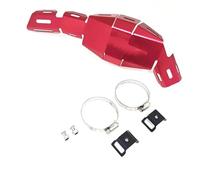 Paracalore Scarico Moto Protezione Termica per Tubo di Scarico per Accessori per Moto, Adatta per Honda CRF300L CRF 300L 300 L 2019-2022 Copri-marmitta per Moto(Red)
