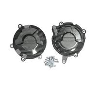 Paracalore Scarico Moto Set di coperture per Motore per Moto, coperture di Protezione del Motore Adatte per Ducati Streetfighter V2 2022-2024 Copri-marmitta per Moto(1 Set-CF)
