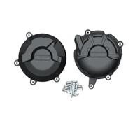 Paracalore Scarico Moto Set di coperture per Motore per Moto, coperture di Protezione del Motore Adatte per Ducati Streetfighter V2 2022-2024 Copri-marmitta per Moto(1 Set-BK)