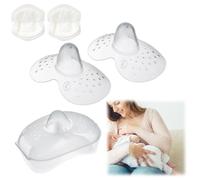 Paracapezzoli In Silicone Copricapezzoli Allattamento Paracapezzoli Allattamento, Proteggono il Capezzolo con Coppette Assorbilatte Monouso per Aiutare le Mamme ad Allattare al Seno (L)