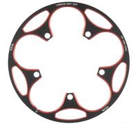 Paracatena in lega di alluminio per bici da strada con diametro del bullone 130BCD e copertura completa per pignoni 50T 54T 56T 60T (50T-54T rosso)