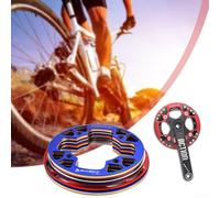 Paracatena per bicicletta 104BCD Copertura in lega di alluminio per pignoni per bici da strada, parti compatibili con 32 e 42 denti (36-38T rosso)