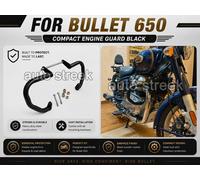 Paracilindri Motore Royal Enfield Bullet 650 Nero, Acciaio, Anteriore