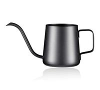 PARACITY Bollitore a collo di cigno con beccuccio da 350 ml, bollitore smussato lungo e stretto, per caffettiera, caraffa, teiera da campeggio, per viaggi, caffettiera all'aperto