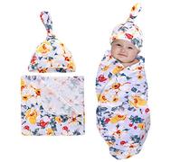 Paracity - Coperta per neonato con doudoudou, morbida ed elastica, adatta per bambini e bambine da 0 a 3 mesi