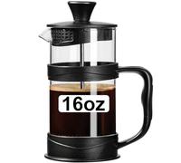 ParaCity French Press - Caffettiera in acciaio inox e vetro resistente al calore, ideale come regalo per viaggi e casa (500 ML)