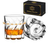 PARACITY Set di 2 Bicchieri da Whisky Rotanti, Girevoli Vecchio Stile, da Cocktail, Rock e Bourbon per Bar, Feste e Casa