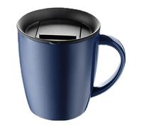 Paracity Tazza Termica in Acciaio Inox Isolata con Termos Caffè, Manico a Doppia Parete Sottovuoto, Coperchio per Viaggio, Ideale per Bevande Calde e Fredde, 350 ml