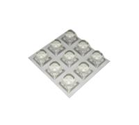 Paracolpi Adesivi Quadrati Trasparenti 20 X 20 Mm. Spessore 13,2 Mm. - 9 Pz.