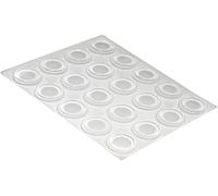 Paracolpi adesivi tondi trasparenti Ø 13 mm. - spessore 4,0 mm. - 20 pz.