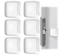 Paracolpi Autoadesivi, Fermaporta a Muro, Fermaporta Gommini Silicone, 6 Pezzi Gommini Adesivi, 42mm, Reutilizable, para Puerta, Armario de Cocina, Suelo, Pared, Vidrio (Cuadrado)