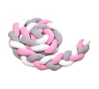 Paracolpi intrecciato T-TOMI 360 cm bianco, grigio e rosa
