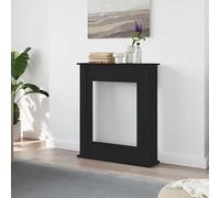 Paracolpi per caminetti e stufe a legna, colore nero, 75 x 20 x 87,5 cm, in materiale a legno, soluzione elegante e durevole per la vostra casa